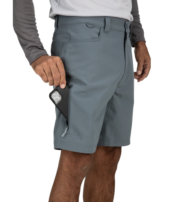 Simms Skiff Shorts with multiple pockets for gear storage.